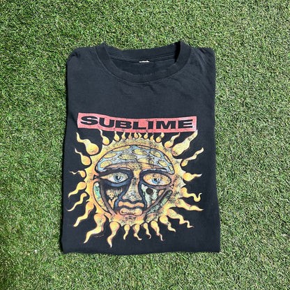 Sublime center sun tee black no size tag Size Medium DRYROT USED v13707