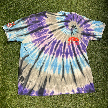 Travis Scott Astroworld Official Souvenir Tie Dye Tee Size XXL USED x10859