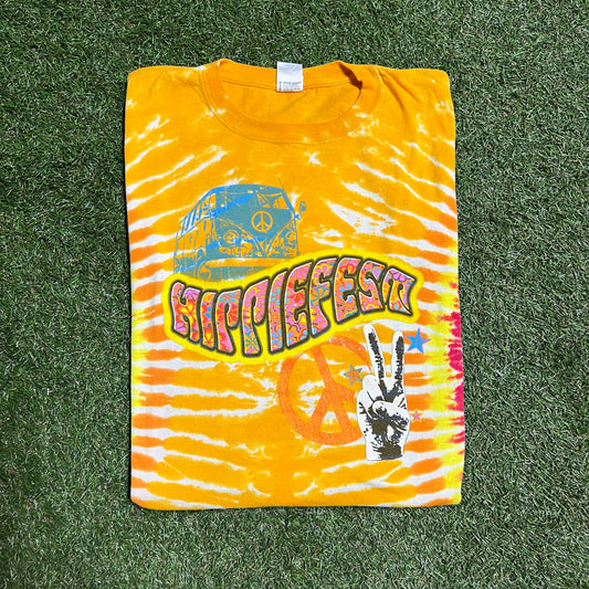 2007 hippiefest tee tie dye Size XL USED v13766