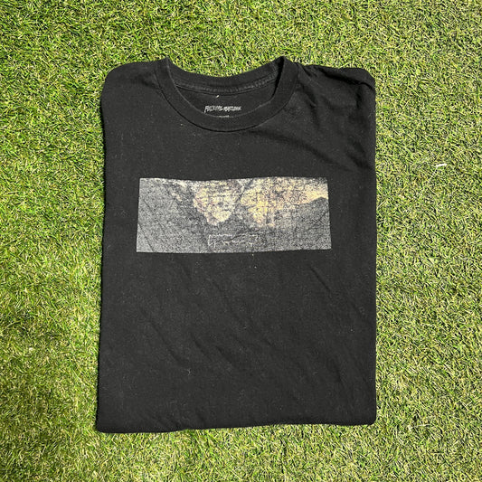 FA faded away graphic tee black Size Medium USED x10930