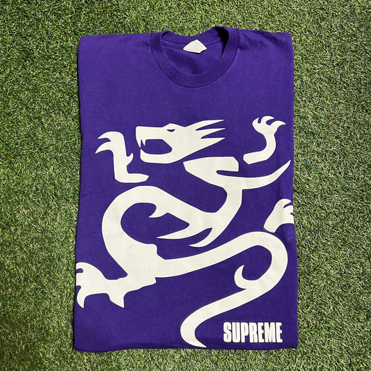 Supreme Mobb Deep Dragon Purple Tee Size Large USED x10947