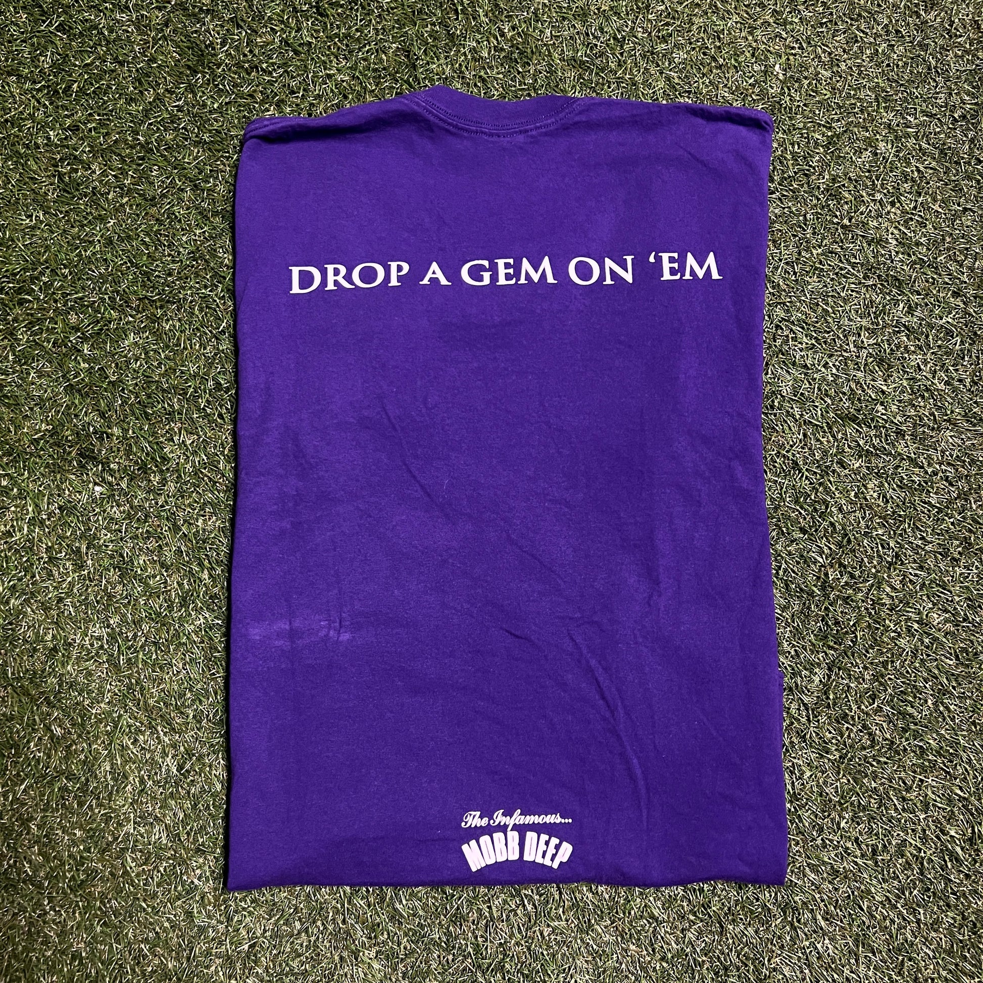 Supreme Mobb Deep Dragon Purple Tee Size Large USED x10947