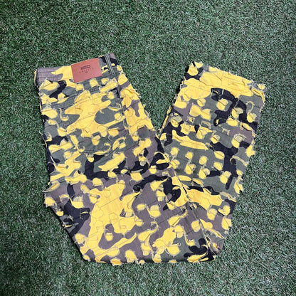 Supreme Griffin 5-Pocket Jean Yellow Camo Size 32 USED x11018