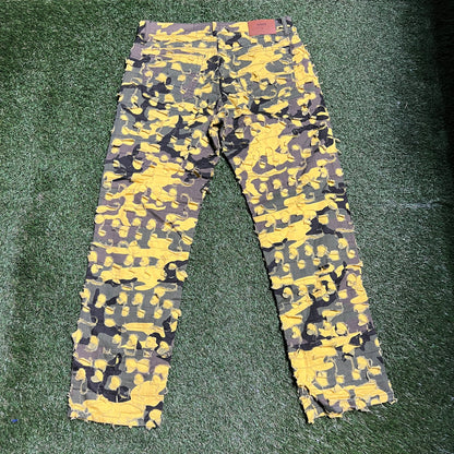 Supreme Griffin 5-Pocket Jean Yellow Camo Size 32 USED x11018