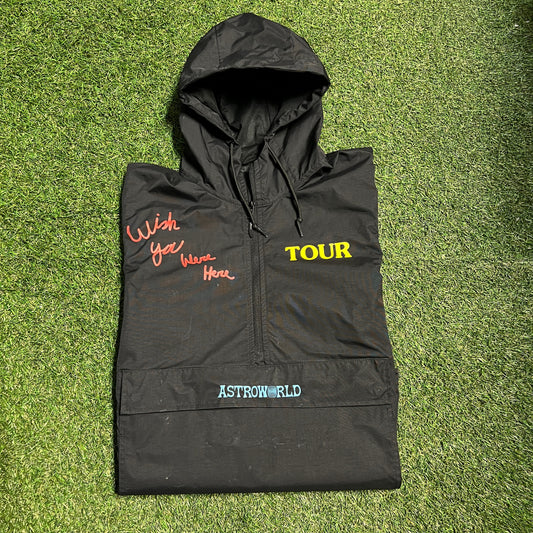 Travis Scott Astroworld Anorak black Size Medium USED x11048