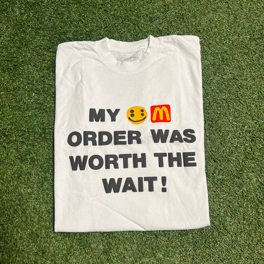 CPFM x McDoanlds Worth the Wait White Tee Size XL NEW x11057