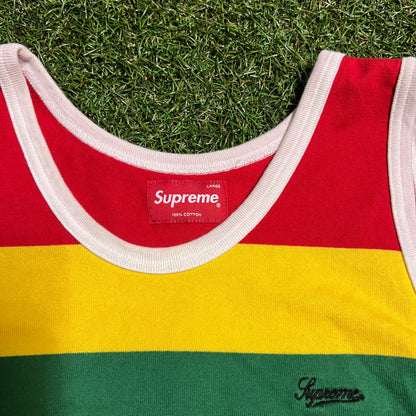Supreme Multi Color Tank Top Size Large USED x11095