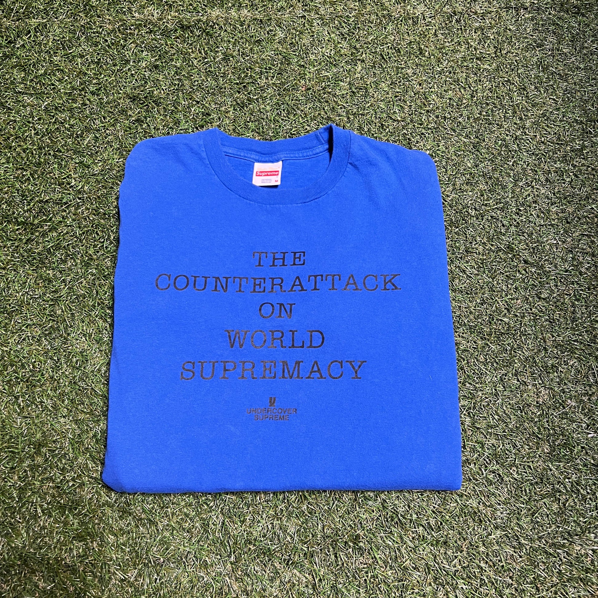 Supreme UNDERCOVER/Public Enemy Counterattack L/S Tee Royal Size Medium USED x11131