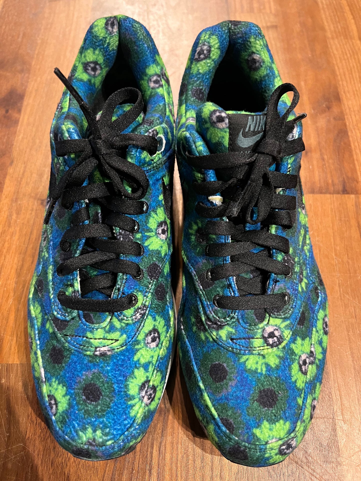 Nike Air Max 1 Floral Mowab Volt Size 11 USED