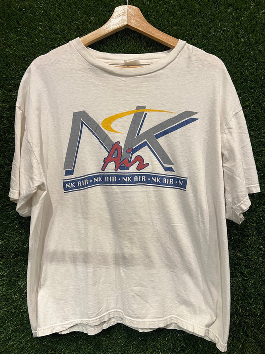 Nike Air Bootleg White Tee Grey Blue Red