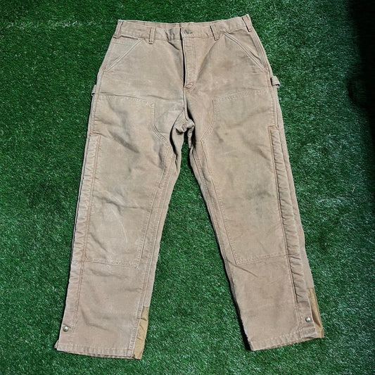 Carhartt FR Light Brown Work Pants Size 36x30 USED V10762