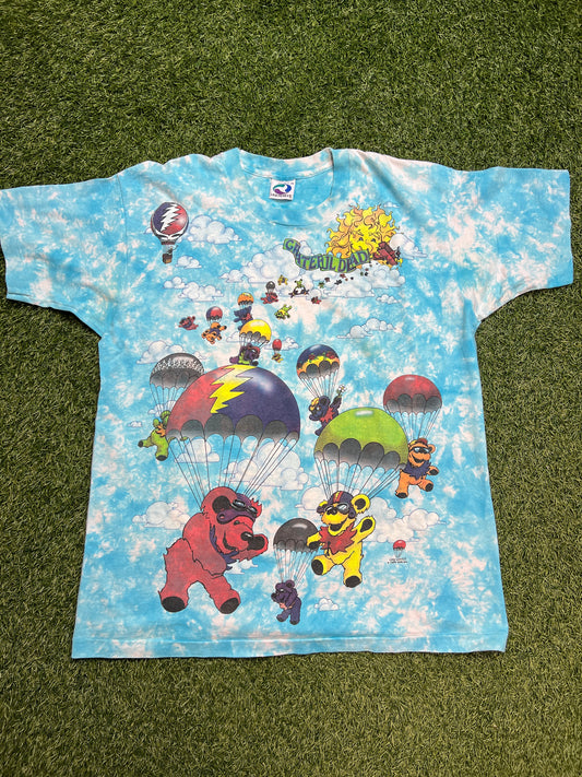 Grateful Dead Parachuting Bears 1993 Size XL USED
