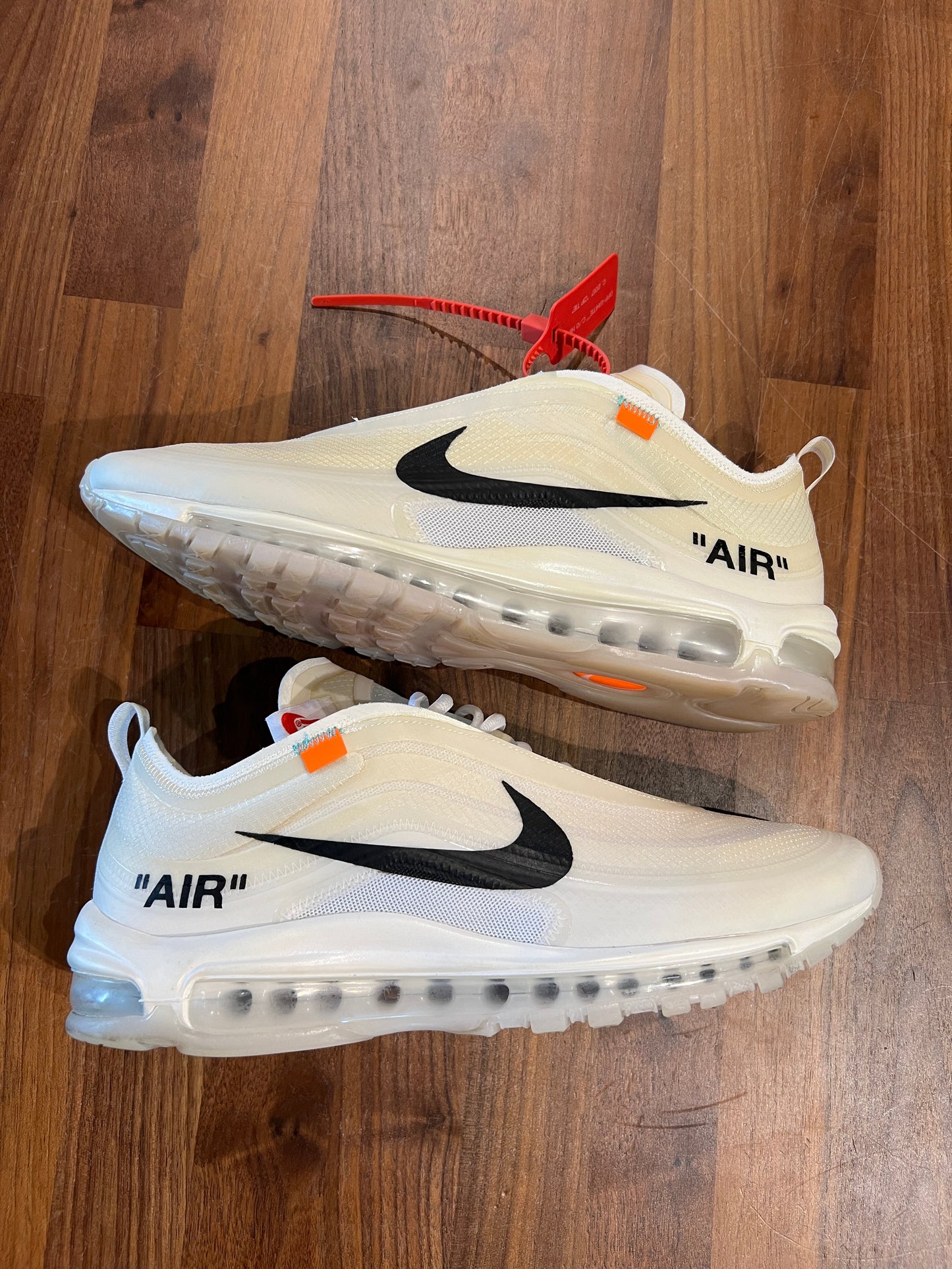 Nike Air Max 97 OFF WHITE The 10 Size 11.5 USED s9017