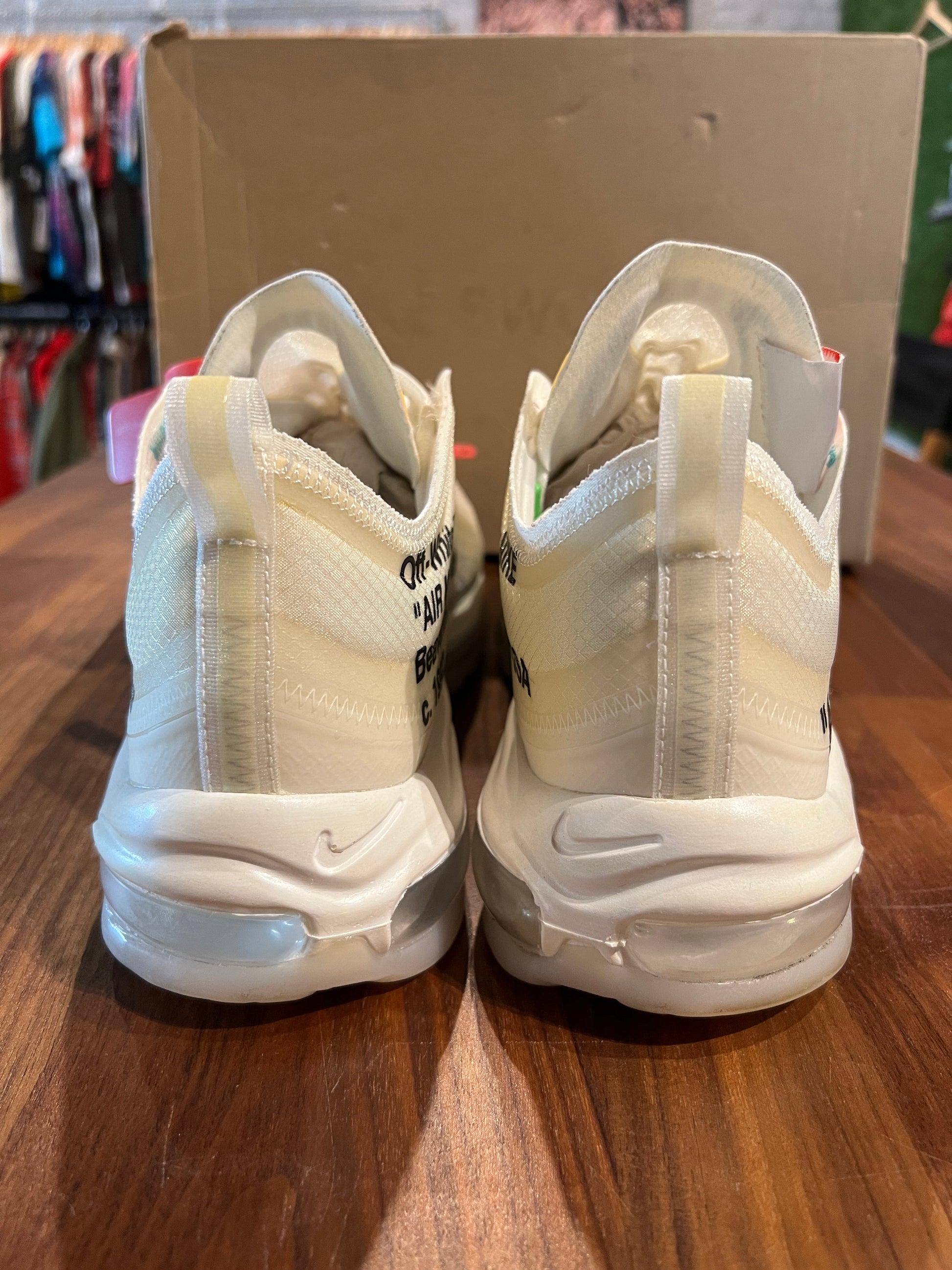 Nike Air Max 97 OFF WHITE The 10 Size 11.5 USED s9017