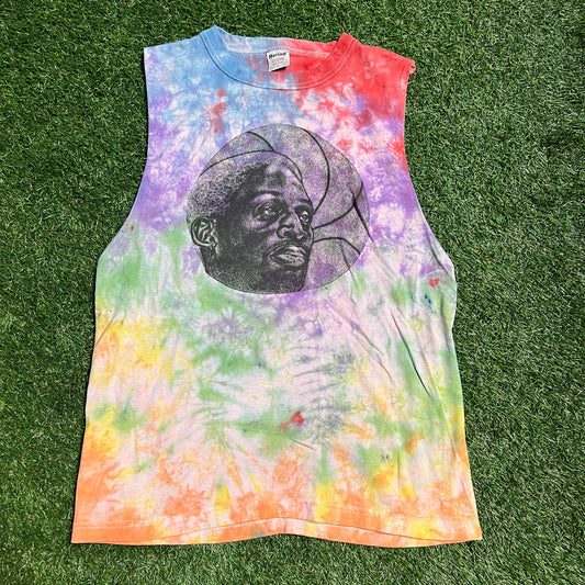 Denis Rodman '96 Tie Dye Tank Top Size Large USED V7955