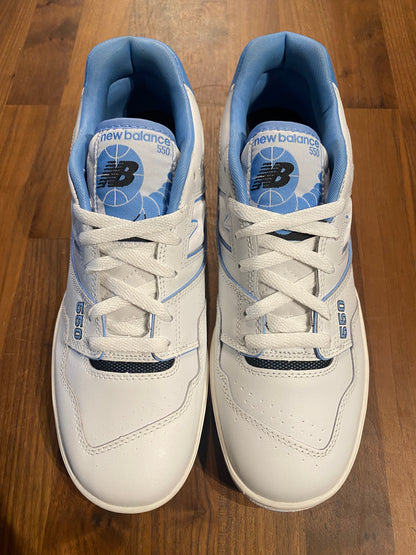 New Balance 550 UNC white university blue Size 11 USED s9368