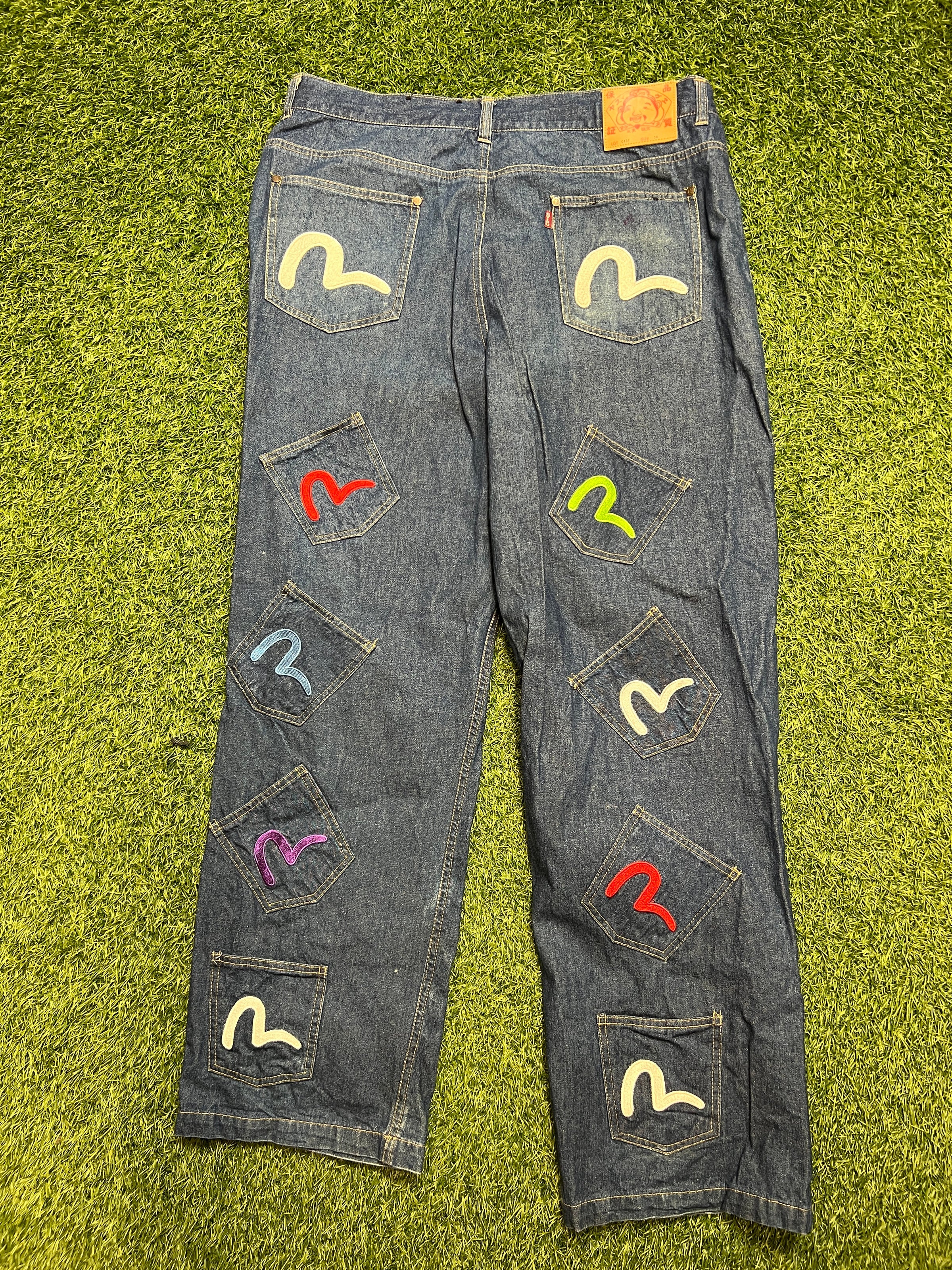 Evisu Multi Pocket Pants Blue Jeans Size 38 USED | The Connect